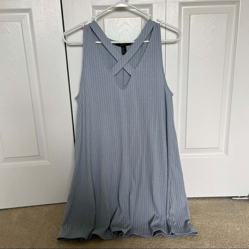 medium light blue forever 21 mini dress